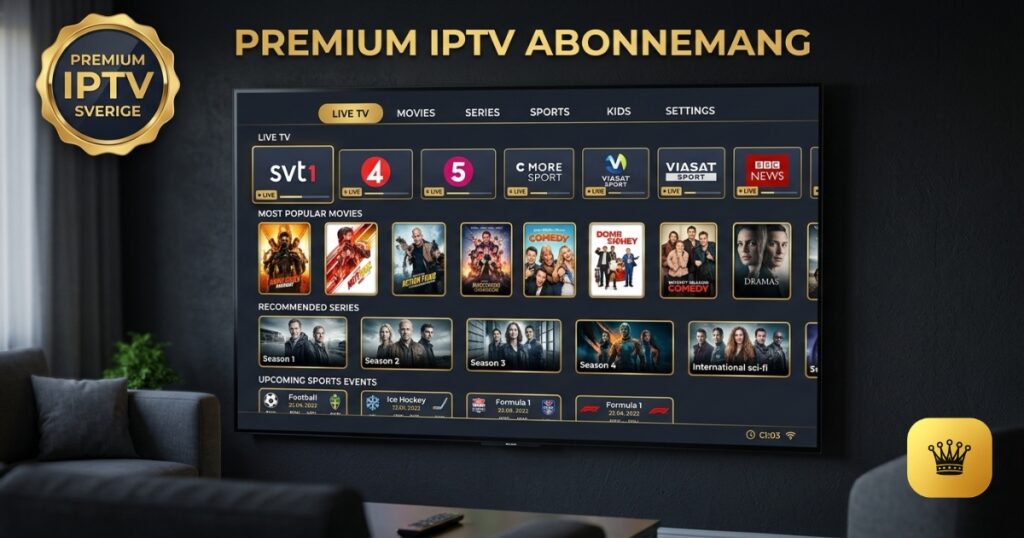 Premium IPTV abonnemang Sverige