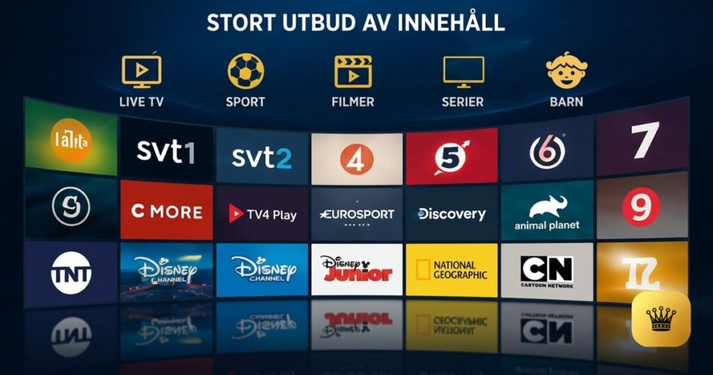 Smart IPTV Sverige med stort utbud av sport, filmer, serier och underhållning